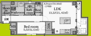 リンクハウス心斎橋の物件間取画像